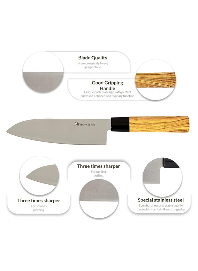 Home Pro Homepro 6.5" Chef Knife - Stainless Steel Blade Precision-Crafted For Culinary Excellence High Quality Blade Multipurpose Knife 30x3 cm Multicolor  - Image 5