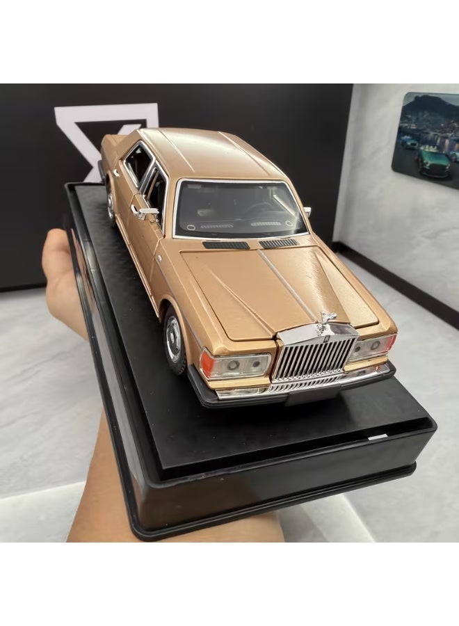 Rolls-Royce Silver Spur Vintage Diecast Model Car 1994  1:32 Scale  01 Pcs Assorted - Zinc Alloy Luxury Collectible with 6 Opening Doors, Pull-Back Action, Lights & Sound - Classic Retro Ornament Gift - Image 4