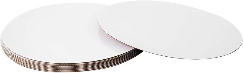 Onemore [25pcs] 12" White Cakeboard Round,Disposable Cake Circle Base Boards Cake Cardboard Pizza Plate platter 12 inch,Pack of 25 - Image 5