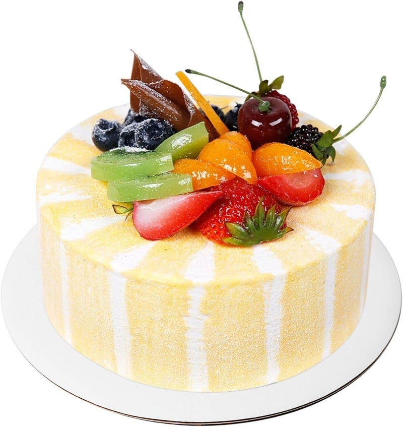 Onemore [25pcs] 12" White Cakeboard Round,Disposable Cake Circle Base Boards Cake Cardboard Pizza Plate platter 12 inch,Pack of 25 - Image 2