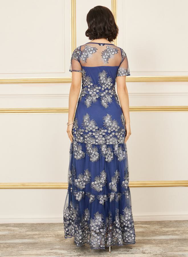 Styli Floral Tulle Gown Dress  - Image 4