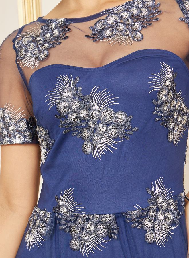 Styli Floral Tulle Gown Dress  - Image 3