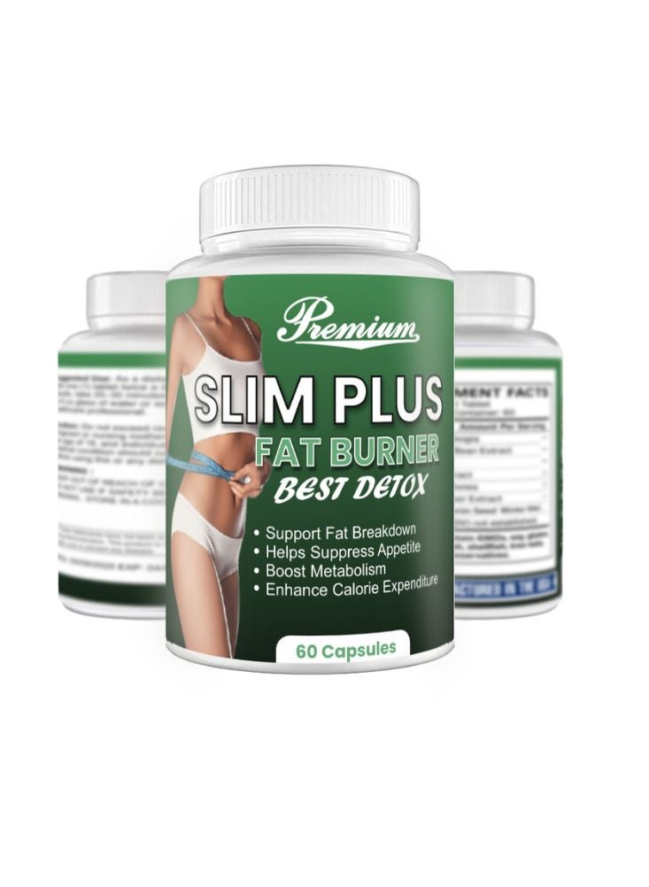 بريميم بريميوم سليم بلس لحرق الدهون - تركيبة لإزالة السموم لإنقاص الوزن والتحكّم في الشهيّة وتعزيز عملية الأيض (٦٠ كبسولة) - Image 1