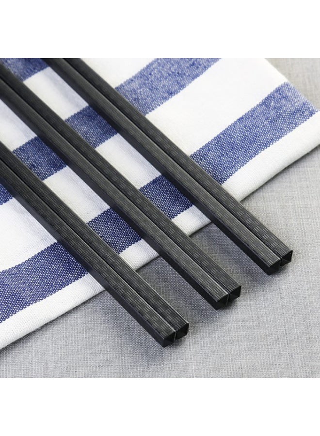 Direct Supply National Tide Alloy Chopsticks Disinfection Chopsticks Commercial 27CM24 Disinfection Chopsticks Machine Special Chopsticks Wholesale-Color:24cm Black Smooth Alloy Chopsticks 1 Pair  - Image 2