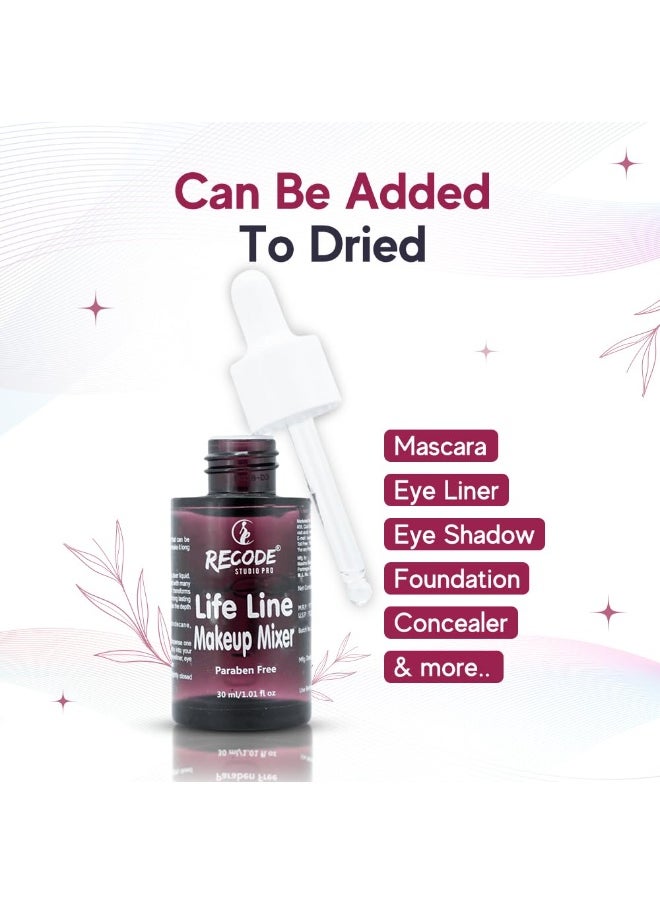 Recode Life Line Makeup Mixer 30ml Long Lasting Waterproof Revives Old Makeup Products  - Image 3