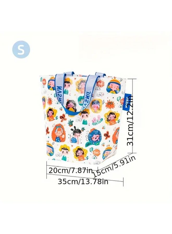 Dopamine Fantasy Large Capacity Waterproof Tote Bag For Shopping Storage - Image 4