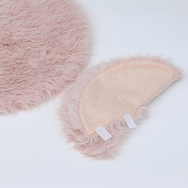 تنورة شجرة عيد الميلاد البيضاء الصغيرة المحشوة ناعمة ودافئة قاعدة فستان ديكور المنزل لوازم الحفلات - Image 4