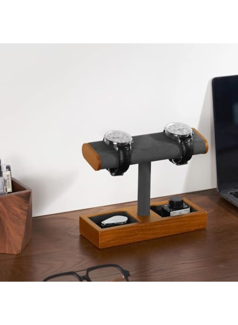 SYOSI Solid Wood T-Bar Watch Display Stand for Men and Women, Durable Jewelry Organizer with Elegant Design, Ideal for Store and Home Use, Perfect for Showcasing Watches, Bracelets, and Accessories - Image 4
