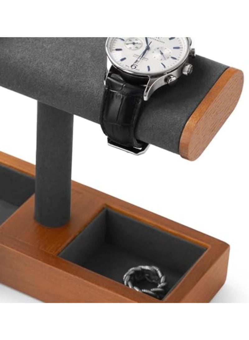 SYOSI Solid Wood T-Bar Watch Display Stand for Men and Women, Durable Jewelry Organizer with Elegant Design, Ideal for Store and Home Use, Perfect for Showcasing Watches, Bracelets, and Accessories - Image 3