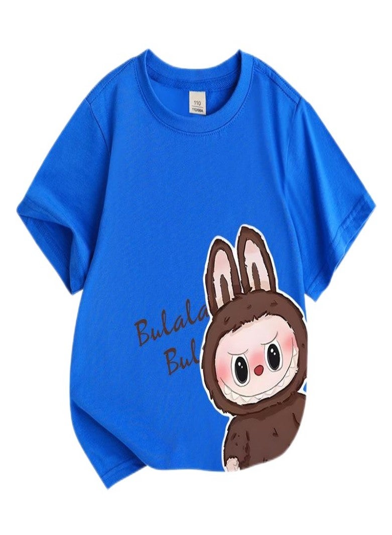 LABUBU Unisex Short Sleeve Stylish Top TShirt cotton Tee for Boys Girls Kid Children
