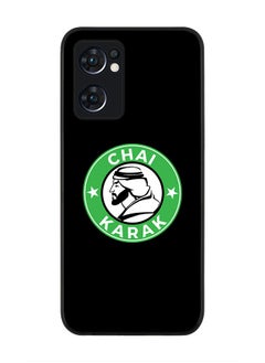 Stylizedd Rugged Black edge case for Oppo Reno7 5G  Slim fit Soft Case Flexible Rubber Edges Anti Drop TPU Gel Thin Cover - Chai Karak  - Image 1