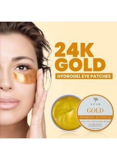 Under Eye Patches For Dark Circles With 24K Nano Gold ; Pack Of 60 Eye Cooling Gel Pads ; Hydrogel Eye Patch Mask With Collagen For Relaxing Eyes Reducing Puffiness & Wrinkles - pzsku/ZA943BC11CAB12FE5CDD0Z/45/_/1690021369/d9f44336-16d6-4d50-8dd5-8ac0c4b56c25