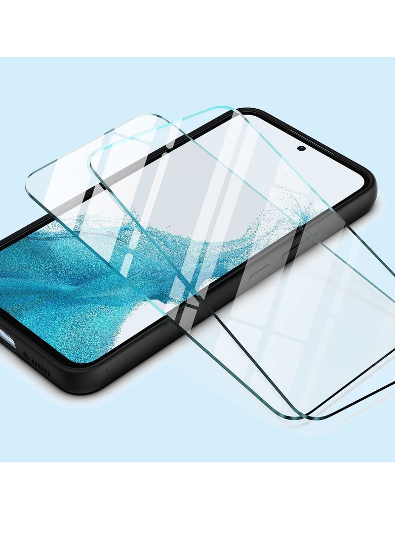 BORTONY Galaxy A34 5G Case with 2 Pack Tempered Glass Screen Protector Microfiber Shockproof Soft Liquid Silicone Protective Phone Cover for Samsung Galaxy A34 5G - Image 4