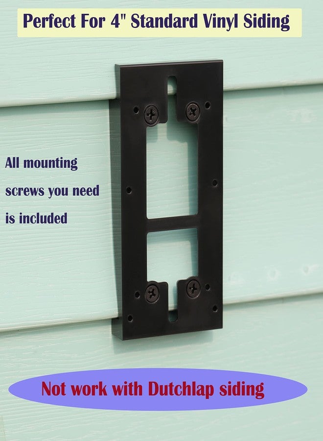 Crvicv Vinyl Siding Mount Compatible with Ring Video Doorbell 2020, Video Doorbell 2, 3, 4, 3Plus (4" Standard Vinyl Only, Not For Ring Video Doorbell Pro and Wired) - Image 2