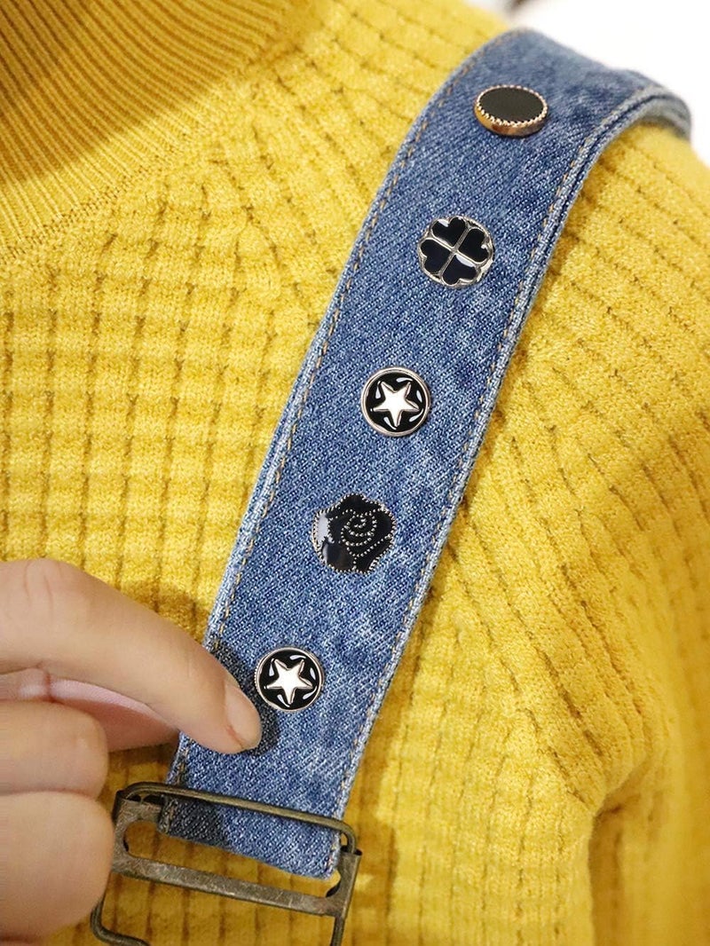 ARLICORPING 20Pcs Women Shirt Brooch Pearl No Sew Button Pins Instant Jeans Safety Pin - Image 2