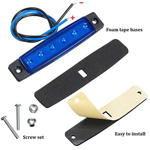 Pelopy 8 Piece Marine Boat Lights LED 12v Waterproof Interior Navigation Lights for Bow, Stern, Cockpit, Kayak(Red, Blue, Green, White) - Image 3