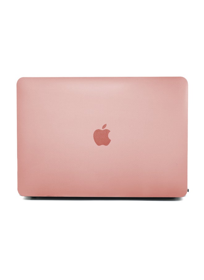 For M4 Apple Notebook Protective Case Macbookairpro13 Ultra-thin Mac Case M2 Computer Protective Case-Color:Double Dot Shell-Light Powder-Applicable Model:(Hollow) M2 Air13.6(A2681/A3113)
