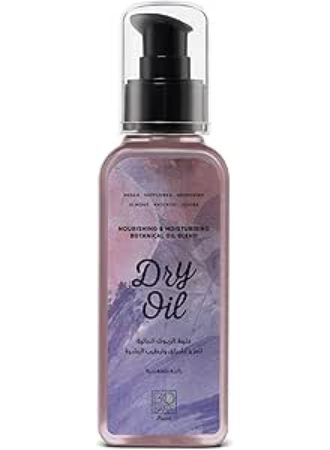 بوبانا زيت بوبانا الجاف متعدد الاستخدامات، سريع الامتصاص، غير دهني، 100 مل، للوجه والجسم واليدين، مع 6 زيوت نباتية، برائحة دافئة