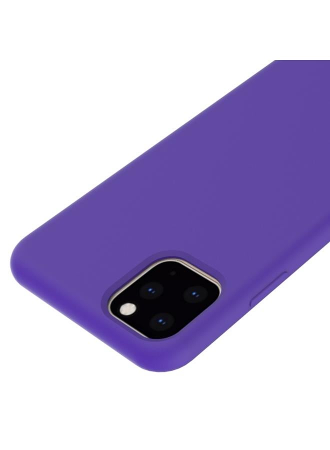 اس-توب جراب لهاتف iPhone 11 Pro Max مصنوع من السيليكون السائل المقاوم للصدمات بلون سادة - Image 3