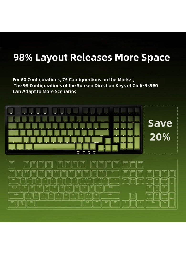 ZIDLI Wired Gaming Mechanical Keyboard with Adjustable Magnetic-Mechanical Switches, Anti-Ghosting, Custom Driver, and Side-Printed Keycaps - Image 4
