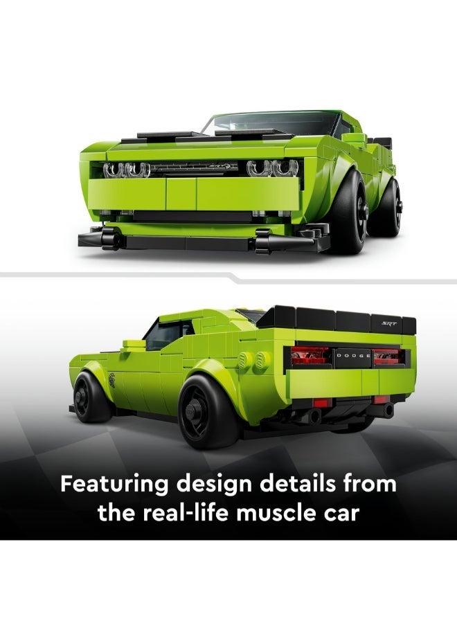 ليغو لعبة السيارة الرياضية Dodge Challenger SRT Hellcat من ليغو® سبيد تشامبيونز، مجموعة نموذج ومجموعة بناء 77237 - Image 3