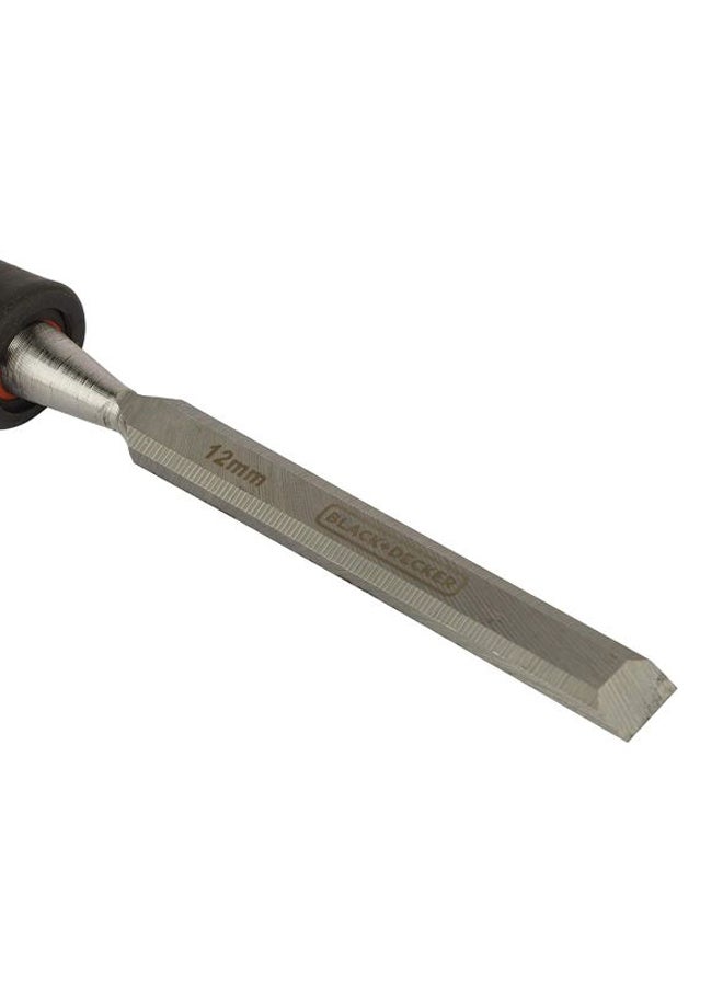 BLACK+DECKER 25Mm Steel Woodworking Chisel, Orange/Black - Bdht16697, 2 Years Warranty Black/Orange/Silver 25mm - Image 3