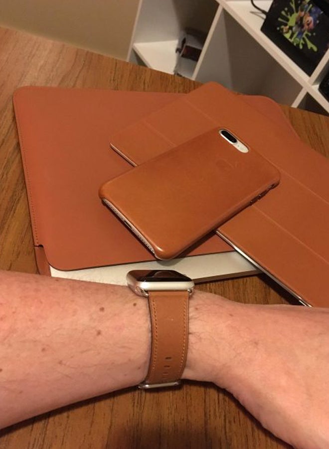 Apple Crafted Sleeve For MacBook 12-Inch Sadle Brown - Image 4