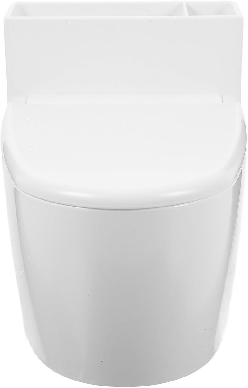 Windproof Ashtray with Lid Wall-mounted Ceramic Ashtray for Bathroom and Indoor Use with Cover Creative White Decor - Image 1