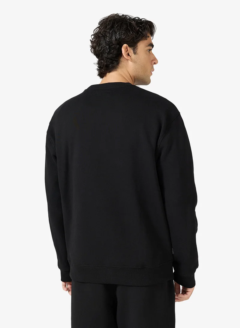 GUESS Crew Neck Regular American Trad Sweatshirt