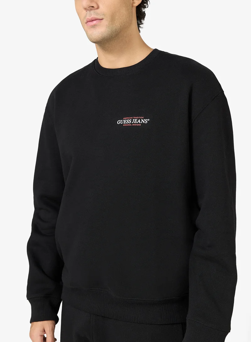 GUESS Crew Neck Regular American Trad Sweatshirt
