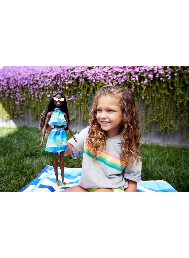 Barbie Loves The Ocean Doll - Ocean Print Top And Skirt - Image 4