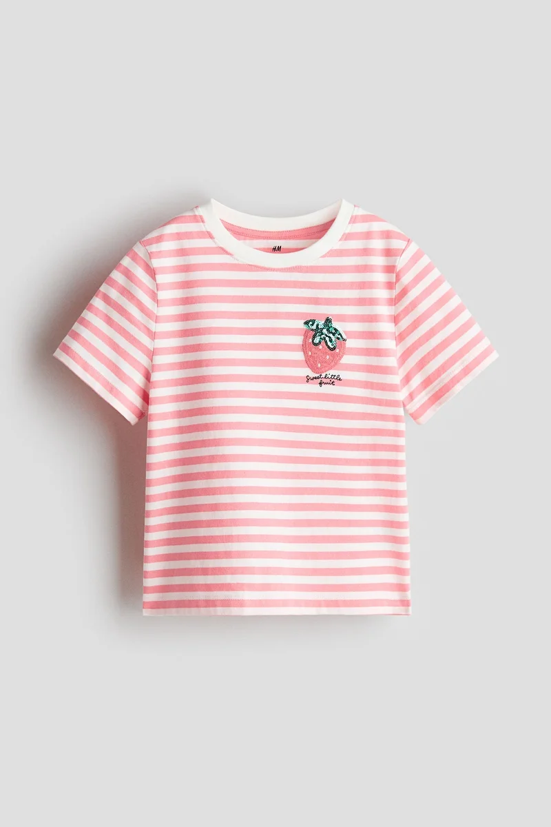 H&M  Motif-detail t-shirt for Women | Best Price UAE