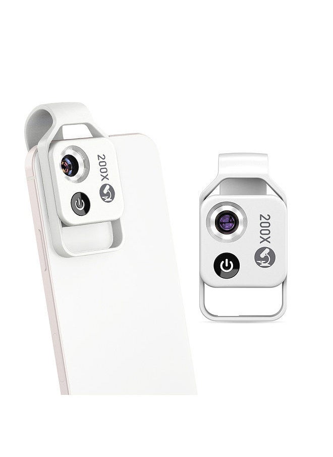 APEXEL APEXEL MS002 200X Professional Phone Microscope Lens with Universal Phone Clip for Plant Insect Hair Skin Observation Jewelry Jade Appraisal Electronics Industry Testing  - Image 2