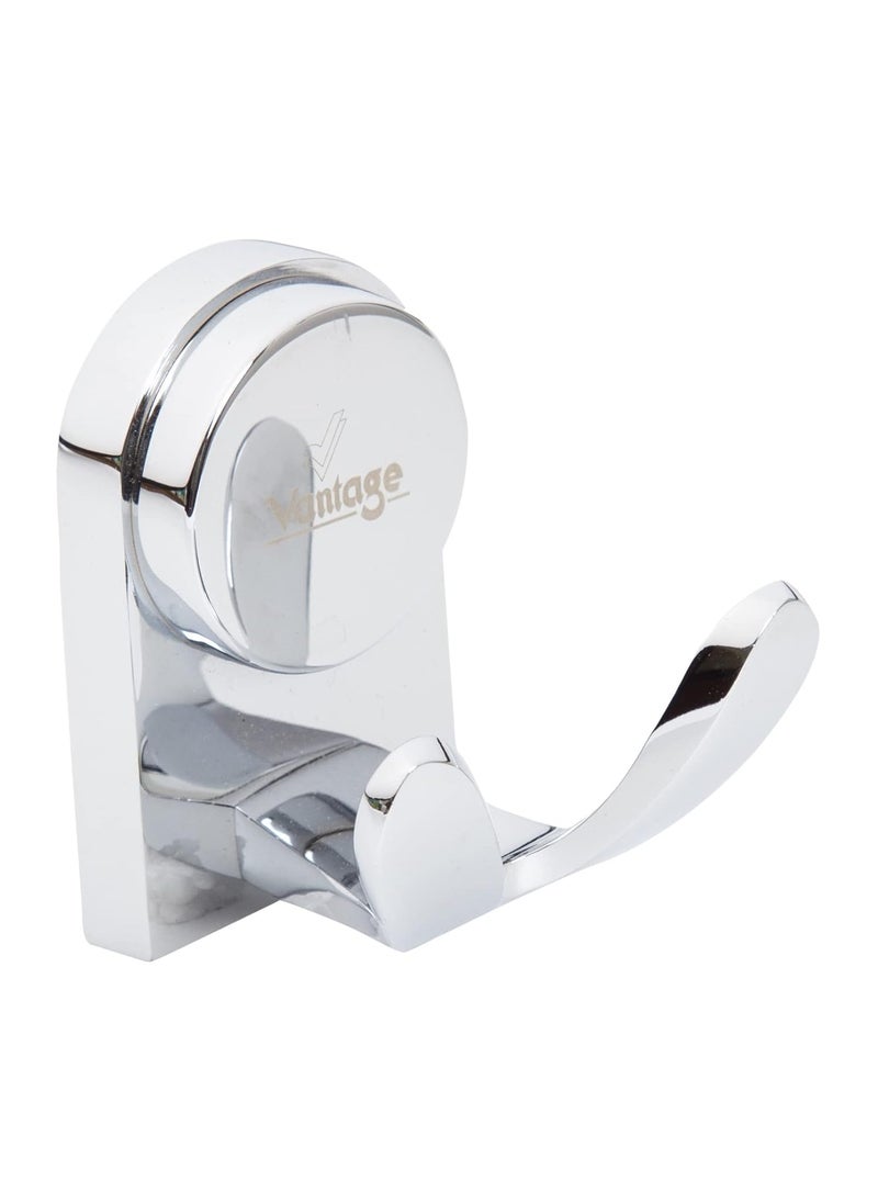Vantage Vantage VCN3014 100 Brass Robe Hook for Door Wall Cabinet Clothes with Chrome Finish 2 Points Ideal Home Accessory with Sturdy Construction Stylish Design  - Image 2