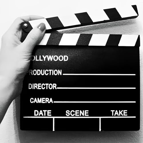 Amscan Premium Wooden Hollywood Director's Clapboard with Black & White Finish - 7" x 8" (1 Pc.) - Perfect for Aspiring Filmmakers and Movie Enthusiasts - Image 3