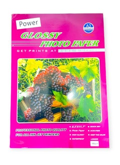 POWER Glossy Printing Paper - A3 Size 20 Sheets - Professional Quality for Home and Office Printing 