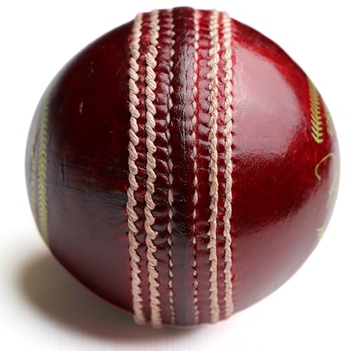 KHELSPACE KS‑50 Leather Cricket Ball – Premium Hand Stitched, Long Lasting, Suitable for Club Matches & Professional Training - Image 3