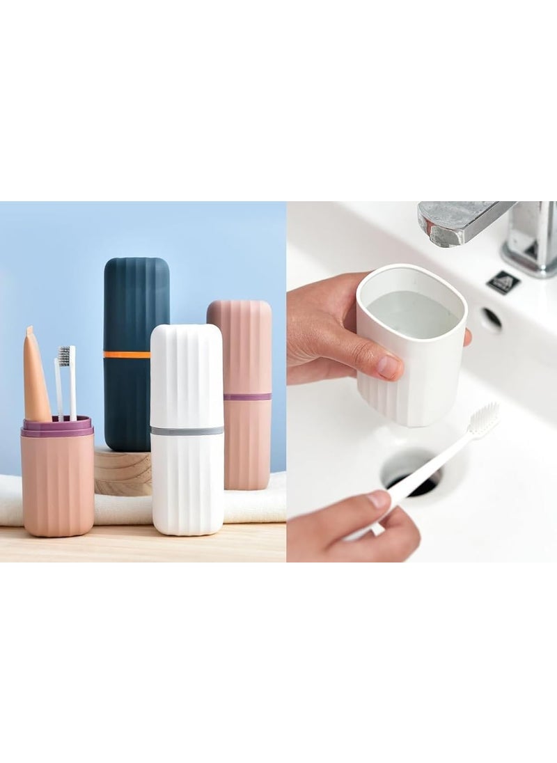 Perpetual Perpetual Toothbrush Cover Case Tooth Brush Holder for Bathroom Multipurpose Organizer for Travel Camping Business Trip Makeup Brush Multicolor Pack of 1  - Image 2