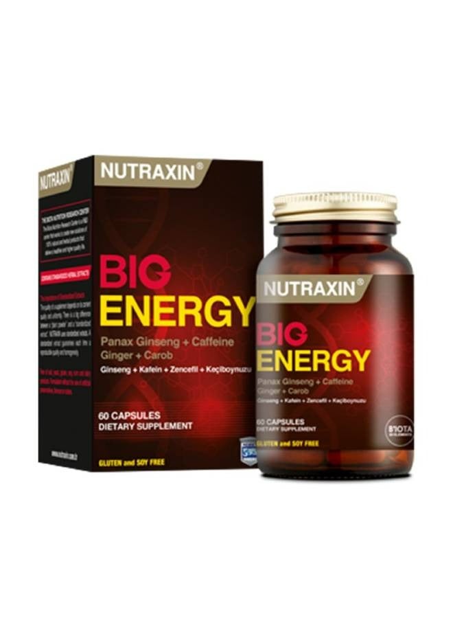 نوتركسين نيوتراكسين بيج إنرجي، دعم يومي للحيوية والأداء، تركيبة للطاقة والعافية، 60 كبسولة - Image 1