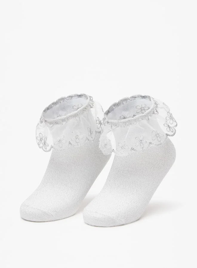 Flora Bella By Shoexpress Frill Detail Socks