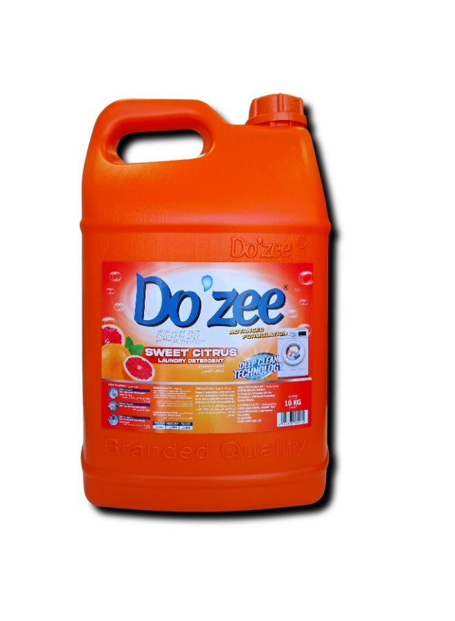 Do'zee Sweet Citrus Liquid Laundry Detergent, 10 Liters - Image 3