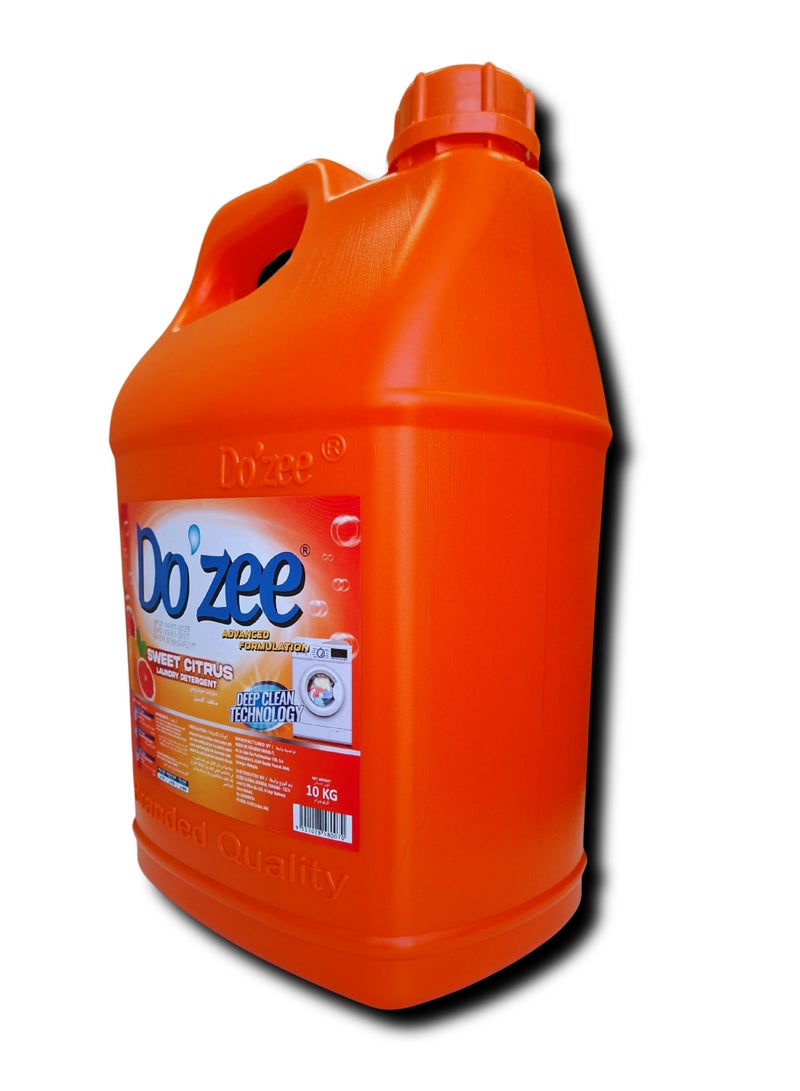 Do'zee Sweet Citrus Liquid Laundry Detergent, 10 Liters - Image 4