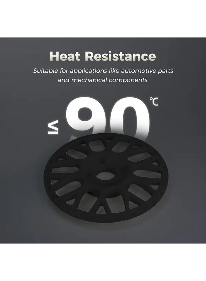 1.75mm ABS Black 3D Printing Filament 025kg Per Roll High Strength Toughness Heat Resistant Low Warping Durable Thread - Image 4