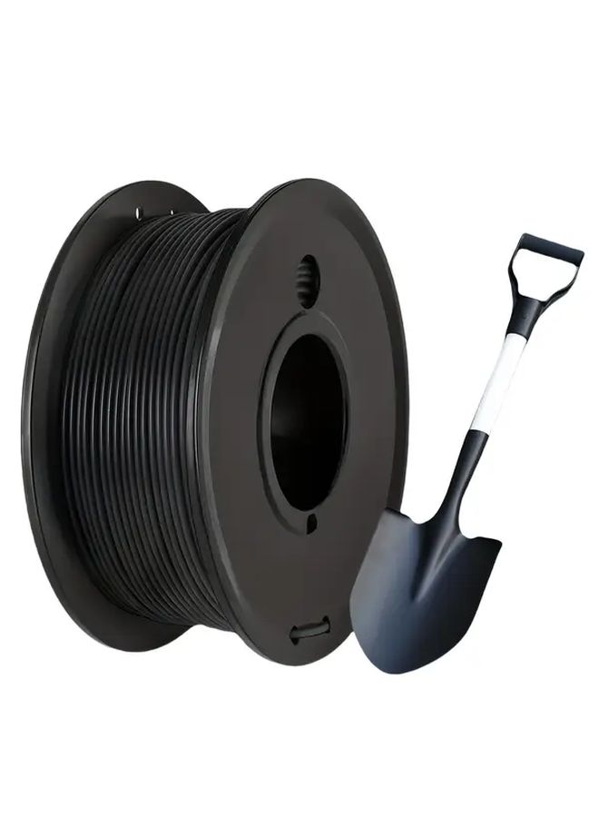 1.75mm ABS Black 3D Printing Filament 025kg Per Roll High Strength Toughness Heat Resistant Low Warping Durable Thread - Image 1