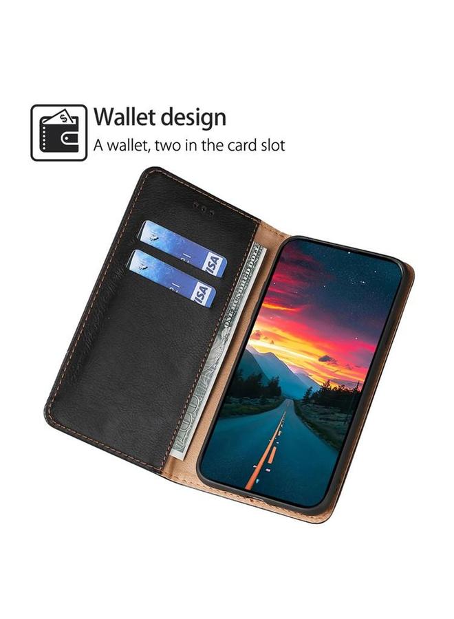 S-TOP Case For Realme 14 Pro 5G Global Gloss Oil Solid Color Magnetic Leather Phone Case - Image 3