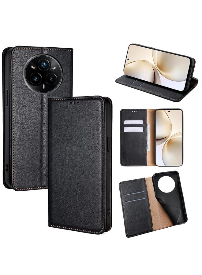 S-TOP Case For Realme 14 Pro 5G Global Gloss Oil Solid Color Magnetic Leather Phone Case - Image 1