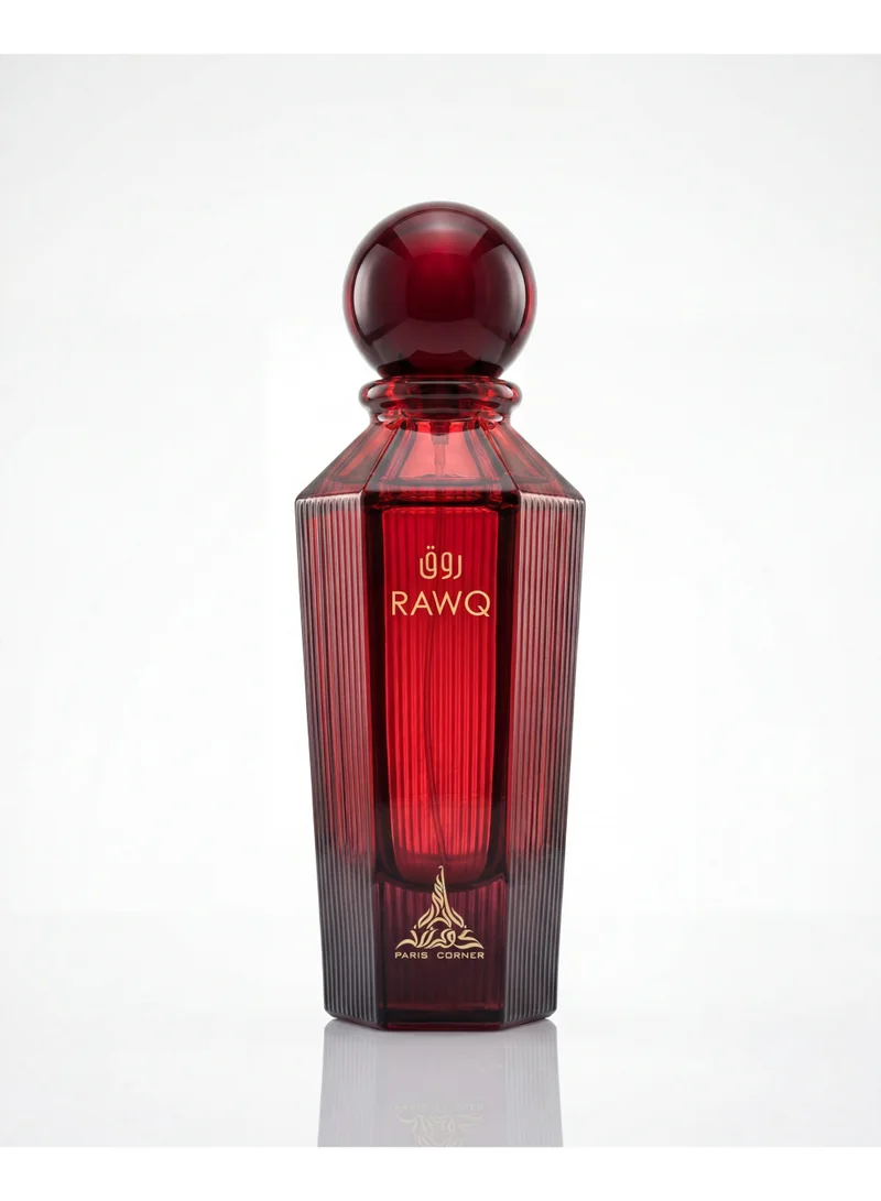 PARIS CORNER Paris Corner Rawq Eau De Parfum for Men & Women 100ml | Fresh Bergamot, Litsea & Apple | Rosemary, Plum & White Flowers | Amber, Dry Amber & Vanilla Long-Lasting Perfume