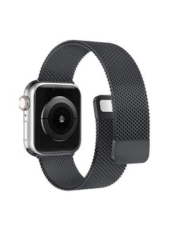 YOMNA YOMNA Magnetic Metal Milanese Loop Band Compatible with Apple Watch Band 42mm 44mm 45mm 49mm, Adjustable Stainless Steel Mesh Strap Replacement for iWatch Series Ultra SE 8 7 6 5 4 3 2 1- Grey  - Image 2