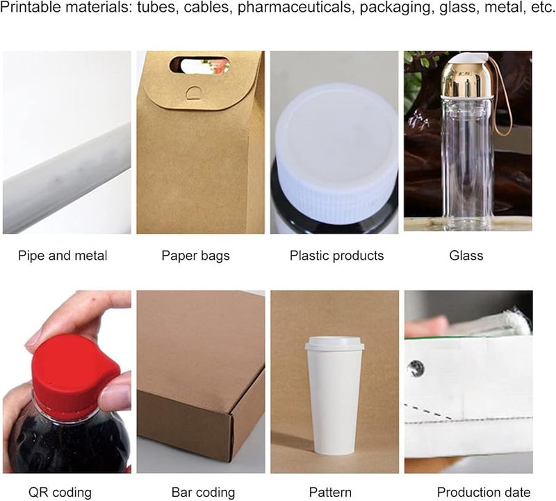 Eujgoov Portable Quick Dry 12 7mm Cartridge Replacement 42ml Handheld Coding Printer Gun Blue - Image 4