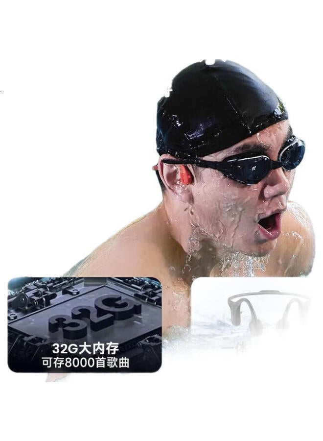 Mojawa (Mojawa) Run Plus Bone Conduction Bluetooth Headphones 520 Gift Ultra-Long Battery Life Open-Ear Swimming Running Cycling 8-Level Deep Waterproof Pink - Image 1